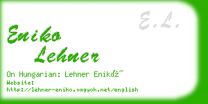 eniko lehner business card